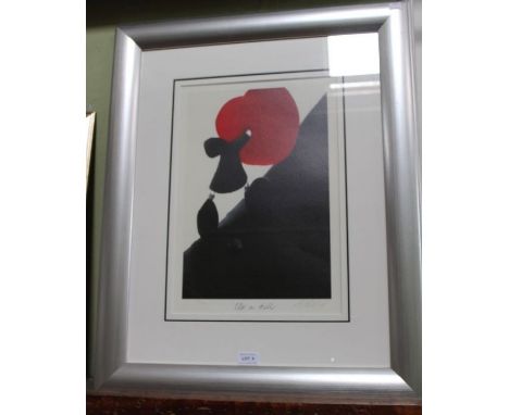 McKenzie Thorpe - Up a Hill, framed limited edition print 745/850, signed with certificate