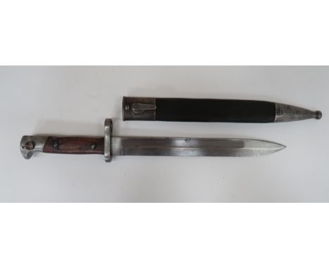 Imperial German Seitengewehr M1871/84 Bayonet 10 inch, single edged blade.  Wide fuller.  The forte with maker ‚'Alex Coppel 