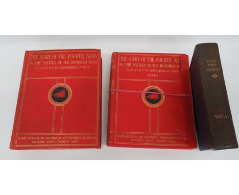 Story Of The Fourth Army In The Battles Of The 100 Days two volumes covering August 8th - November 11th 1918 by Major General