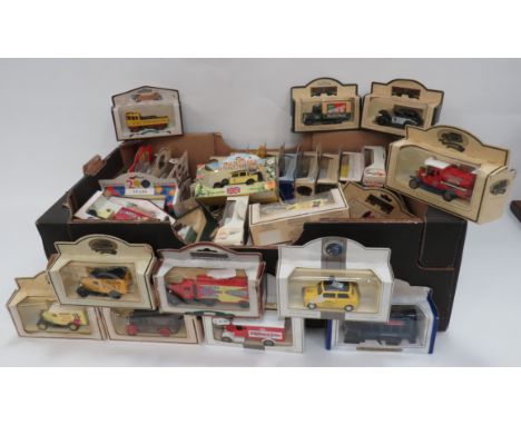 Quantity of Days Gone Model Vans and Cars produced by Lledo, complete in maker‚' boxes.  Including  Thornton‚' Morris van ...