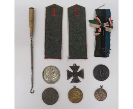 Selection of Various German Items including 1916 steel coin for giving gold to the state ... 1870/71 - 1895/6 commemorative m