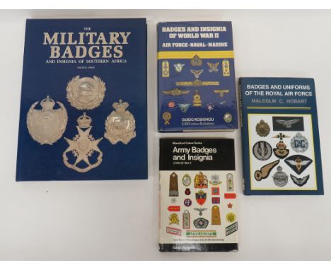 Military Badges &amp; Insignia Of Southern Africa by Colin Owen.  Printed 1990.  Together with Badges &amp; Insignia of World