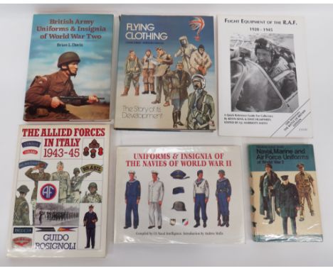 British Army Uniform &amp; Insignia of WW2 &amp; Others by Brian Davis, printed 1983.  Together with Flying Clothing by Greer