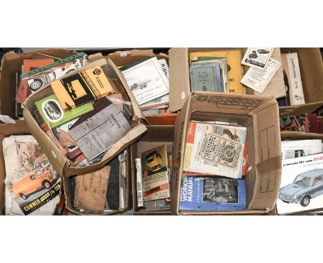 ~ A Good Collection of Car Brochures, mainly 1930's-1970's, including car brochures, car reference, RAC Year Books, tractor r