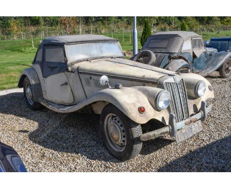 1954 MG TFRegistration number: UTN 825Date of first registration: 03/09/1954VIN number: H8P1/6/348Engine number: XPAG/T4/3504