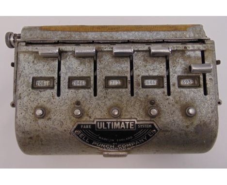 An early 20th century omnibus ticket machine by The Bell Punch Company of London