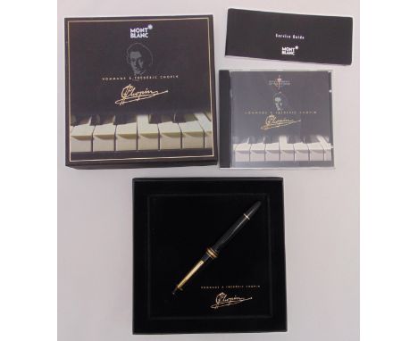 Mont Blanc Meisterstuck fountain pen and CD limited edition Hommage to Fredric Chopin in original packaging