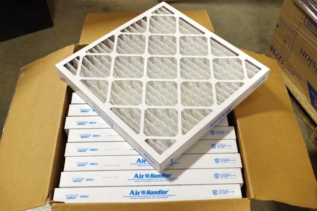 (10) AIR HANDLER Air Filters 20" x 20" x 2" (1 Box of 10 Filters)
