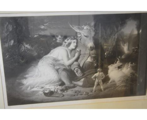 After Sir Edwin Henry Landseer R.A. (1802-73), A Midsummer Night's Dream, signed E.  Landseer in pencil (possibly facsimile?)