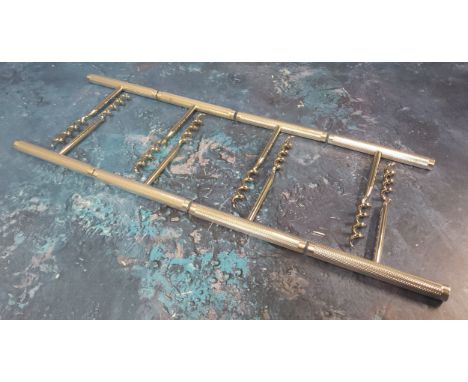 A 20th century corkscrew, engine turned T bar handle, 11cm high; others (7) FULL VAT ON THIS LOT 
