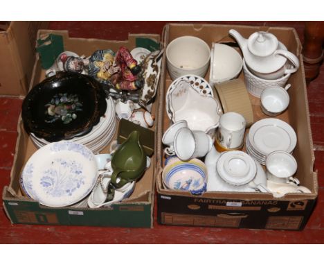 Two boxes of miscellaneous to include Royal Doulton, Royal Worcester, Aynsley etc.