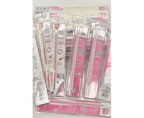 ASSORTED 'SWAROSKI ELEMENTS' REFILL CARTRIDGES, individual packs including one pack of crystal, four peridot, four light sapp