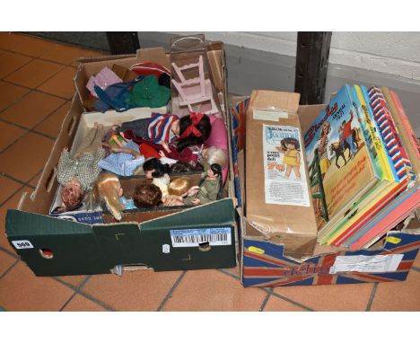 A QUANTITY OF ASSORTED 1960'S DOLLS, to include early Pedigree Sindy in incomplete Weekenders outfit, Sindy is marked 'Made i