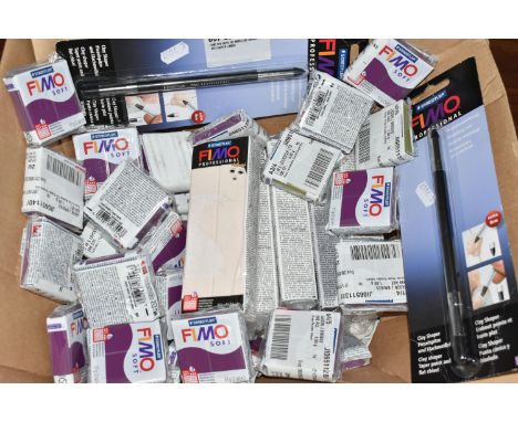ASSORTED 'STAEDTLER' MODELLING CLAY, to include a chocolate 350g pack, two packets of beige 350g each, two packets of porcela