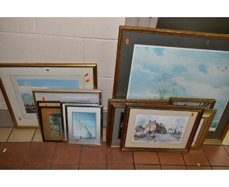 A SMALL QUANTITY OF PICTURES AND PRINTS, to include a Michael Barnfather signed limited edition print, published by Alexander