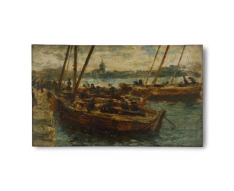 Scottish School, late 19thC to early 20thC, oil on board study, after or possibly by William McTaggart (Scottish, 1835-1910),