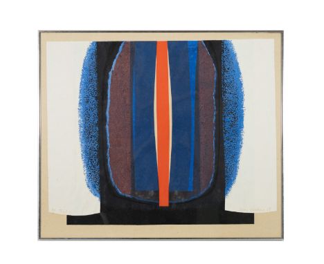Dennis Hawkins (British 1925-2001), 'Thgil I', 1968, limited edition silkscreen on paper, signed in faded ink 'Dennis Hawkins