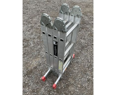 Four part multi purpose ladder, max permissible load - 150kg - THIS LOT IS TO BE COLLECTED BY APPOINTMENT FROM DUGGLEBY STORA