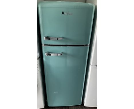 Amica - fridge freezer in light blue finish - THIS LOT IS TO BE COLLECTED BY APPOINTMENT FROM DUGGLEBY STORAGE, GREAT HILL, E