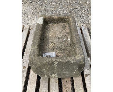 Carved stone, rectangular trough - THIS LOT IS TO BE COLLECTED BY APPOINTMENT FROM DUGGLEBY STORAGE, GREAT HILL, EASTFIELD, S