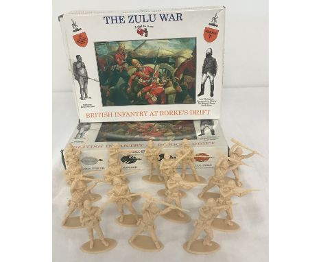 2 x Zulu War #7 sets, of British Infantry At Rorke's Drift, plastic soldiers by A Call To Arms. 1:32 scale. Each set contains