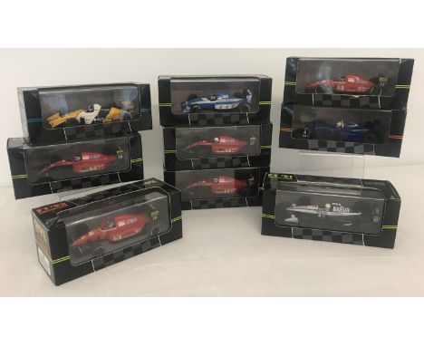 9 boxed Onyx F1 Collection model cars from 1990, 91 and 92 seasons. Comprising: 092 Barilla - Minardi, 121 Prost - Ferrari ,1