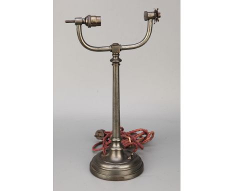 A Bankers Lamp,stamed 'G R' with a crown in the middle (AF)