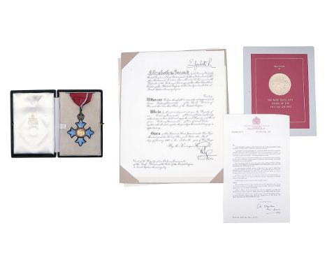 Commander of the Order of the British Empire. A cased cvil division neck badge awarded to Frank S. Mummery Esq. Deputy Chief 