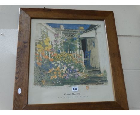 A Coloured Cottage Garden Gustave Baumann Print