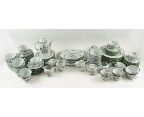 SPODE PART DINNER SERVICE, 'Summer palace' pattern. (125 pieces) (with faults) (Packaging not provided)