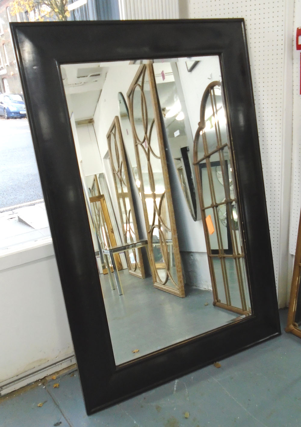 Mirror With Bevelled Plate In Wooden Frame 150cm X 100cm