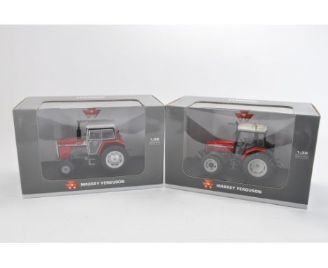 Universal Hobbies 1:32 scale Massey Ferguson 2620 and MF 6290 Tractor Duo. NM-M in E Boxes. (2)