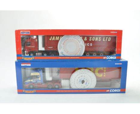 Corgi No. CC13231 and CC12816 James Irlam and Bulmers Truck and Trailer Sets. NM-M in G-VG Boxes. (2)