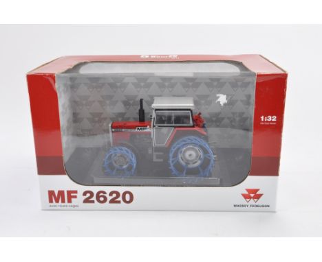 Universal Hobbies 1:32 scale Massey Ferguson 2620 Tractor (Special Edition with Cage Wheels). NM-M in E Box.