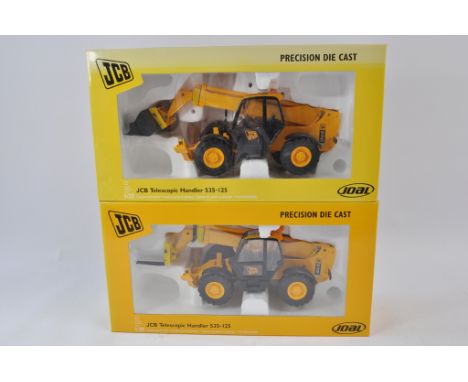 Joal 1:25 scale JCB Telescopic Material Handlers x 2. NM-M in E Boxes. (2)