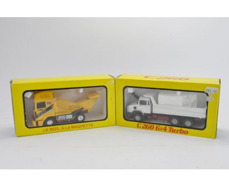 LBS 1:43 scale Renault C260 Dump Truck plus Renault Racing Truck (Dragster). NM-M in VG Boxes. (2)