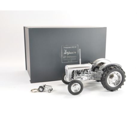 Universal Hobbies 1:16 scale Ferguson TO-35 Brushed Metal Tractor. Special Edition. NM-M in E Box.