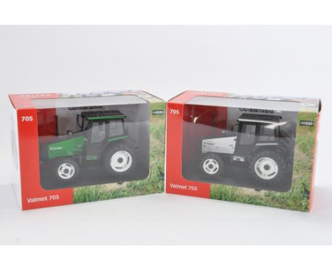 Universal Hobbies 1:32 scale Valmet 705 Tractor Duo. NM-M in E Boxes. (2)