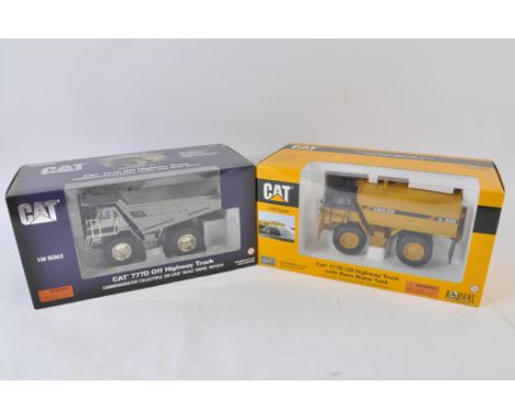 Norscot 1:50 scale CAT 777D Highway Truck Special edition plus CAT 777D Highway Truck with Water Tank. NM-M in E Boxes. (2)