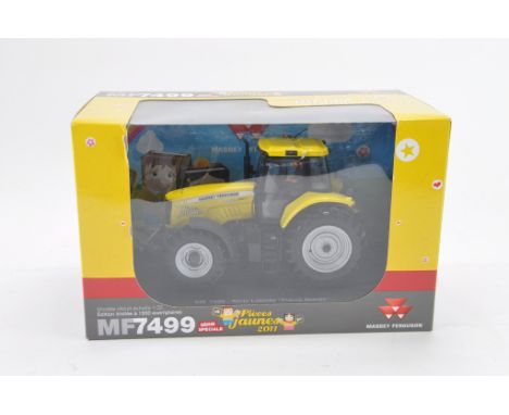 Universal Hobbies 1:32 Scale Massey Ferguson 7499 (Yellow Special Edition) Tractor. NM-M in E Box.