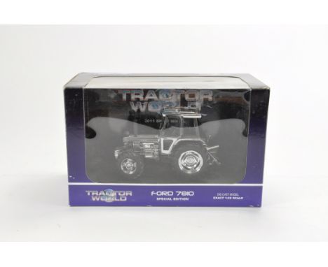 Universal Hobbies 1:32 scale Ford 7810 Special Chrome Edition Tractor. NM-M in E Box.