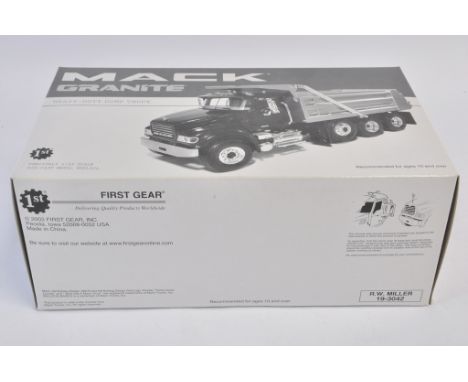 First Gear 1:34 scale Mack Granite Heavy Duty Dump Truck (RW Miller). NM-M. Box E. 