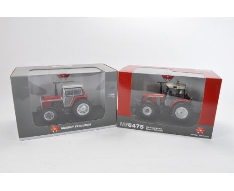 Universal Hobbies 1:32 scale Massey Ferguson 2640 and MF 6475 Tractor Duo. NM-M in E Boxes. (2)