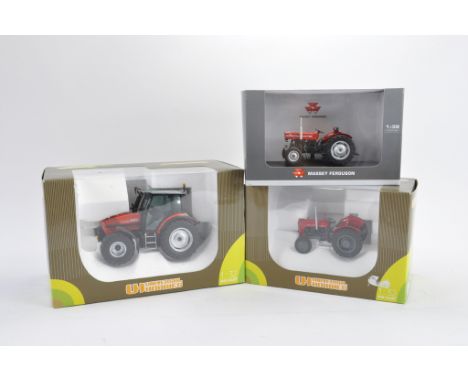 Universal Hobbies 1:32 Scale Tractor Trio including Massey Ferguson and others. NM in G Boxes. (3)