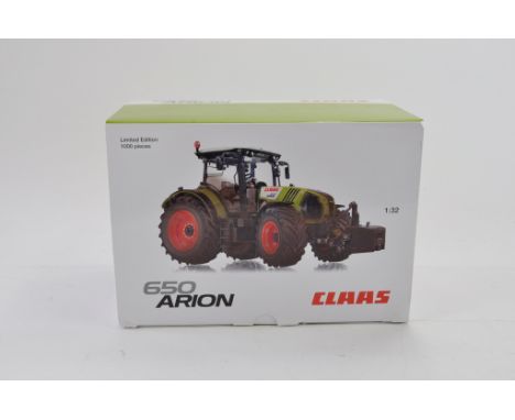 Wiking 1:32 scale Claas Arion 650 Tractor (Weathered Limited Edition). NM-M in E Box.