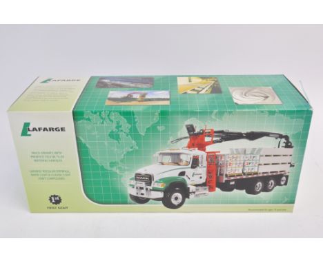 First Gear 1:34 scale Mack Granite Truck Tractor with Material Handler (Lafarge). NM-M. Box E.  