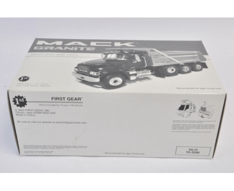 First Gear 1:34 scale Mack Granite Heavy Duty Dump Truck (Silvi). NM-M. Box E. 