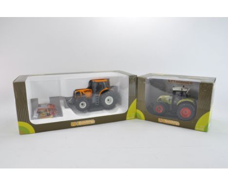 Universal Hobbies 1:32 scale Renault Atles and Front Mower Set plus Claas Arion 640 Tractor. NM-M in E Boxes. (2)