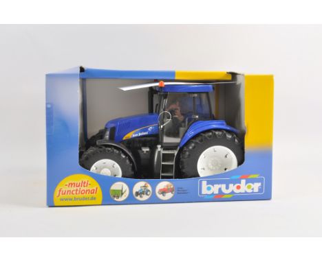 Bruder 1/16 Scale Plastic New Holland TG285 Tractor. Mint with Excellent Box.