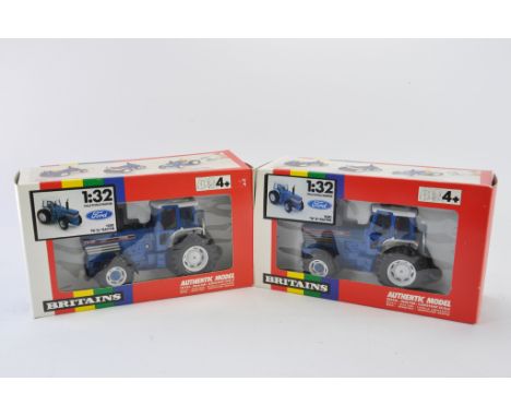 Britains 1:32 scale Ford 8730 and TW25 Tractor Duo. NM-M in VG Boxes. (2)